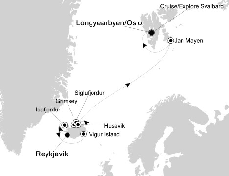 Morze Norweskie - Reykjavik - Silver Explorer