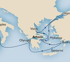 Morze Śródziemne - Ateny - Queen Elizabeth