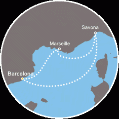 Morze Śródziemne - Barcelona - Costa Fascinosa