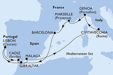 Morze Śródziemne - Barcelona - MSC Magnifica
