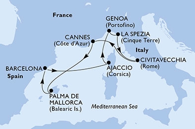 Morze Śródziemne - Palma de Mallorca - MSC Seaview