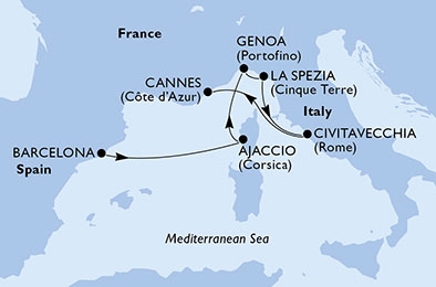 Morze Śródziemne - Barcelona - MSC Seaview