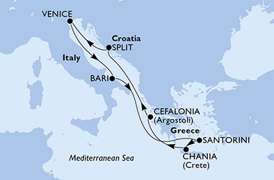 Morze Śródziemne - Bari - MSC Lirica