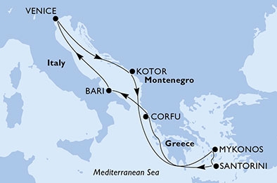 Morze Śródziemne - Bari - MSC Opera