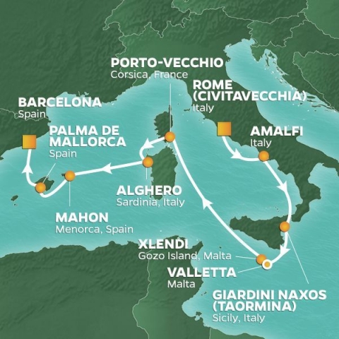 Morze Śródziemne - Civitavecchia - Azamara Pursuit