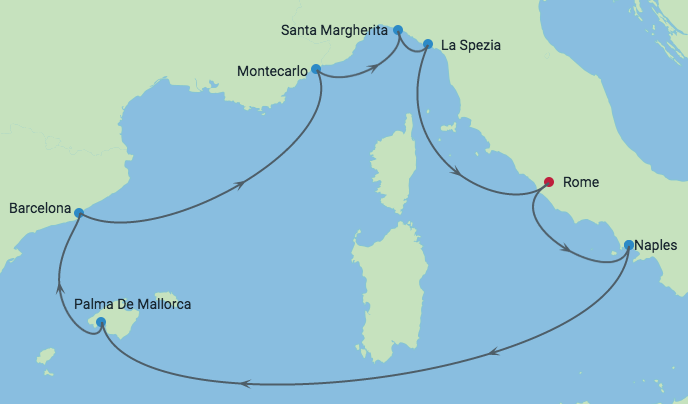 Morze Śródziemne - Civitavecchia - Celebrity Edge