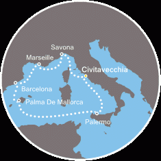 Morze Śródziemne - Civitavecchia - Costa Diadema