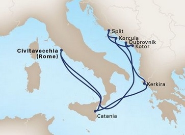 Morze Śródziemne - Civitavecchia - Koningsdam