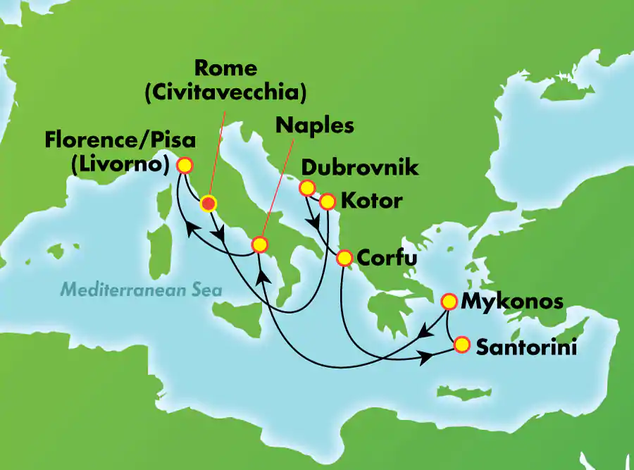 Morze Śródziemne - Civitavecchia - Norwegian Jade