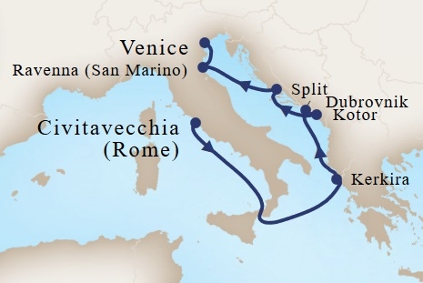 Morze Śródziemne - Civitavecchia - Veendam