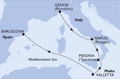 Morze Śródziemne - Genua - MSC Seaview