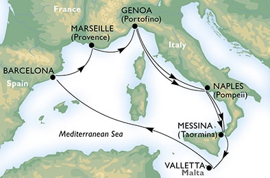 Morze Śródziemne - Genua - MSC Seaview