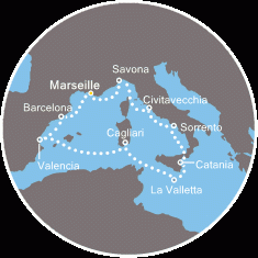 Morze Śródziemne - Marsylia - Costa Pacifica