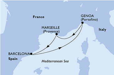 Morze Śródziemne - Marsylia - MSC Fantasia
