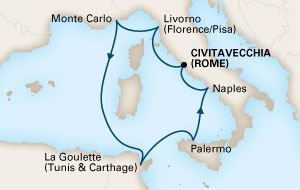 Morze Śródziemne - Rzym - Eurodam