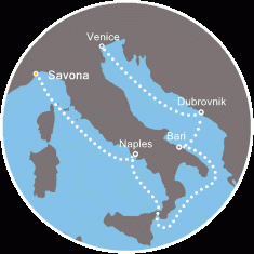 Morze Śródziemne - Savona - Costa Deliziosa