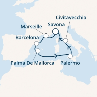 Morze Śródziemne - Savona - Costa Smeralda