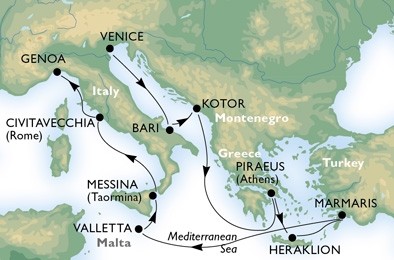 Morze Śródziemne - Wenecja - MSC Fantasia