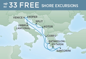Morze Śródziemne - Wenecja - Seven Seas Voyager