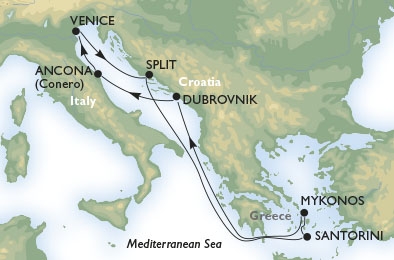 Morze Śródziemne- Ancona- MSC Sinfonia