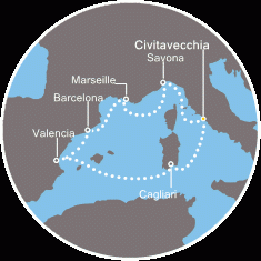 Morze Śródziemne - Civitavecchia - Costa Pacifica