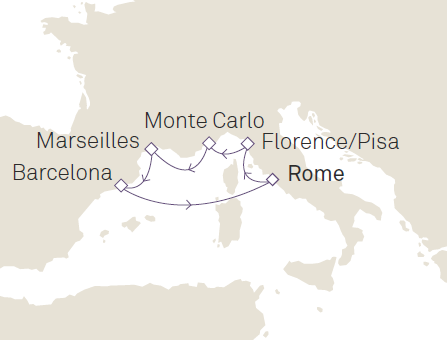 Morze Śródziemne- Civitavecchia- Queen Victoria