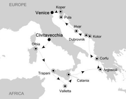 Morze Śródziemne- Civitavecchia- Silver Muse