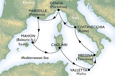 Morze Śródziemne- Genua- MSC Armonia