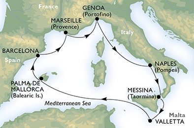 Morze Śródziemne- Genua- Msc Fantasia
