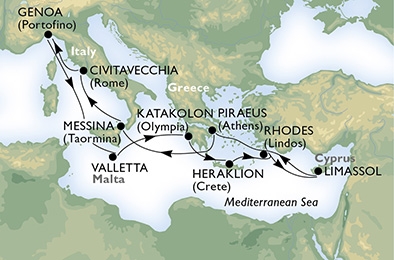 Morze Śródziemne- Genua- MSC Opera