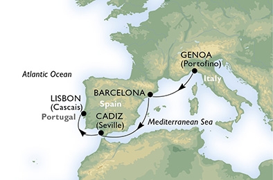 Morze Śródziemne- Genua- MSC Preziosa