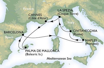 Morze Śródziemne- La Spezia- MSC Divina