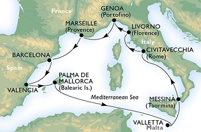 Morze Śródziemne - Marsylia- MSC Orchestra