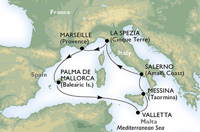 Morze Śródziemne- Palma de Mallorca- MSC Armonia