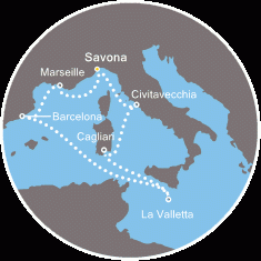 Morze Śródziemne- Savona - Costa Favolosa