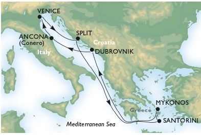 Morze Śródziemne- Wenecja- MSC Lirica Rejs z pilotem