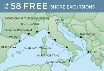 Morze Śródziemne- Wenecja- Seven Seas Voyager