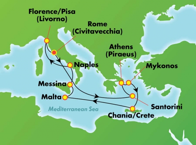 Morze Śródziemne - Civitavecchia - Norwegian Jade
