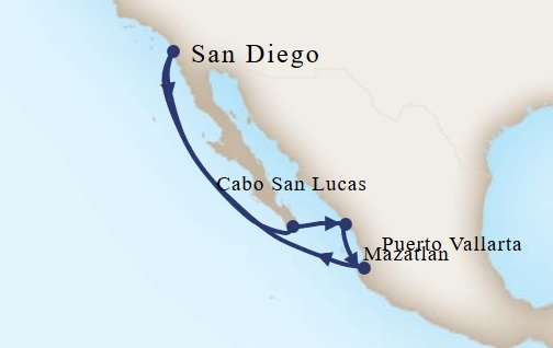 Riwiera Meksykańska - San Diego - Eurodam