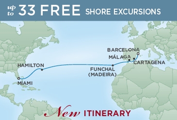 Transatlantyk - Barcelona - Seven Seas Mariner
