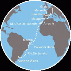 Transatlantyk - Buenos Aires - Costa Pacifica