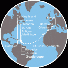 Transatlantyk - Gwadelupa - Costa Pacifica
