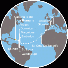 Transatlantyk - La Romana - Costa Pacifica 