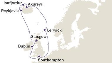Wyspy Brytyjski, Islandia - Southampton - Queen Victoria