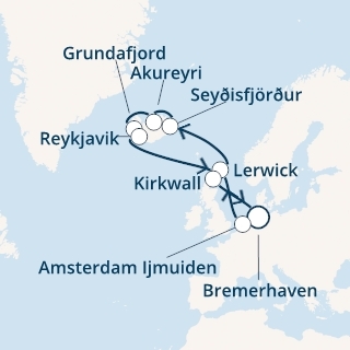Wyspy Brytyjskie i Islandia - Bremerhaven - Costa Fortuna