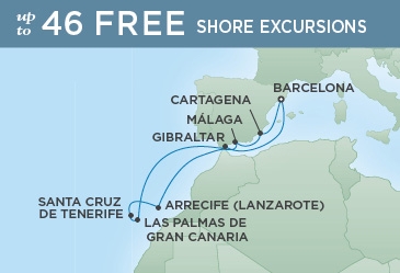 Wyspy Kanaryjskie - Barcelona - Seven Seas Explorer