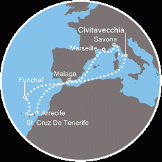 Wyspy Kanaryjskie - Civitavecchia - Costa Pacifica
