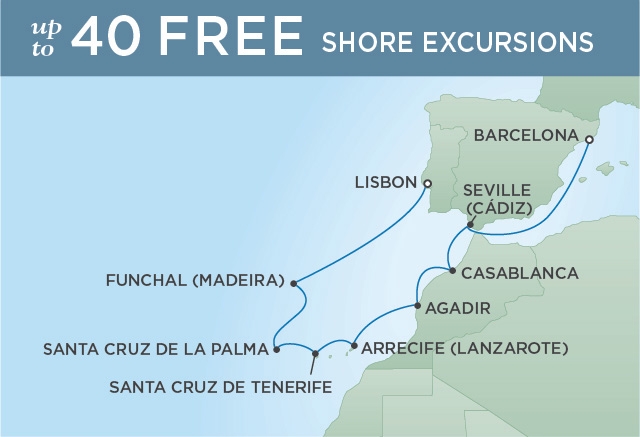 Wyspy Kanaryjskie - Lizbona - Seven Seas Explorer