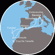 Wyspy Kanaryjskie - Marsylia - Costa Pacifica