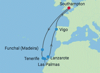 Wyspy Kanaryjskie - Southampton - Celebrity Silhouette